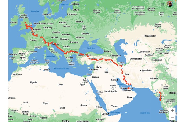 Time travel: driving a 1950 MG YT Tourer from Mumbai to UK